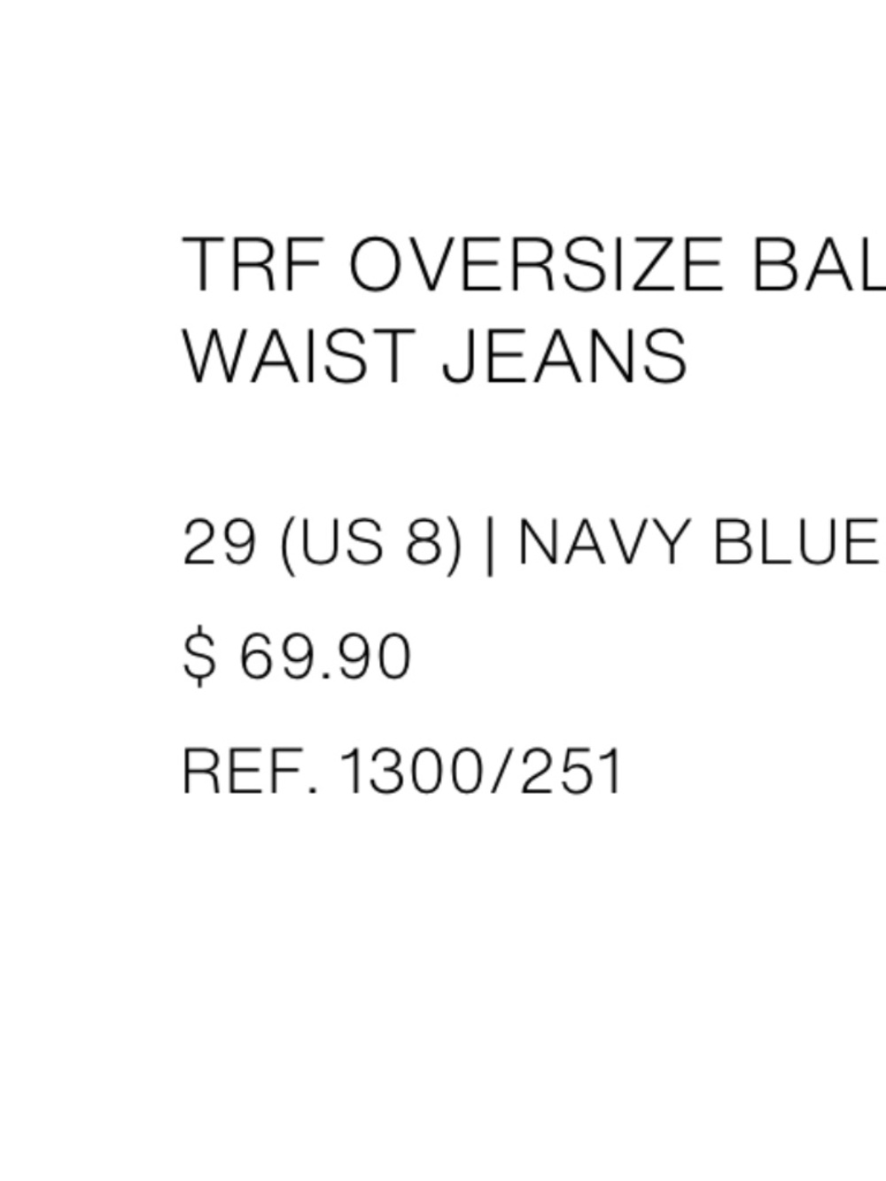 Zara balloon jeans - Picture 2 of 2